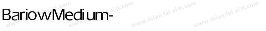 Bariow Medium字体转换